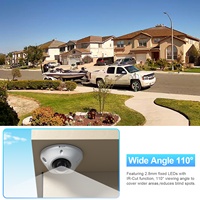 Caméra dôme PoE 8MP pour extérieur IK10 avec grand angle 110° ° Vision nocturne intelligente à double couleur de lumière et détection AI VCA - 4COVR