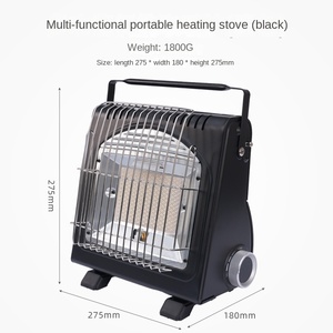 Calentador de gas <span class=keywords><strong>butano</strong></span> portátil de 2L para acampar al aire libre y senderismo Calentador de tienda infrarroja de acero para utensilios de cocina de invierno - Product Image 6