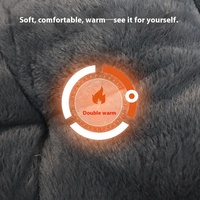 Lit pour animaux de compagnie en peluche douce, ovale, grand format, en tissu épais, fermé, quatre saisons, pour la chaleur hivernale, pour chat et petit chien, niche pour animaux