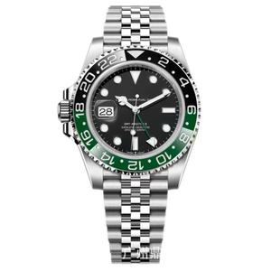 Reloj mecánico GMT4 para hombre, reloj mecánico <span class=keywords><strong>GMT</strong></span>, reloj para hombre Laujia, bisel de cerámica luminoso resistente al agua - Product Image 4