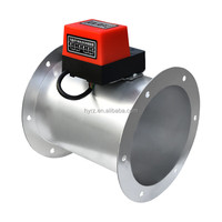 Meilleure vente Valve de contrôle de débit d'air circulaire électrique galvanisée Amortisseur d'air circulaire pour conduits d'air frais
