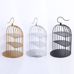 Metal 3-tier altın fincan kek tatlı düğün için set <span class=keywords><strong>stand</strong></span>ı kek masa kaide dekorasyon doğum günü partisi duş şeker bar - Product Image 3