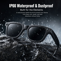 Lunettes Intelligentes IA avec Appareil Photo 20MP et Assistant GPT, Anti-tremblement, Photos de Haute Qualité, Appels Téléphoniques 4K+, pour l'Extérieur W660