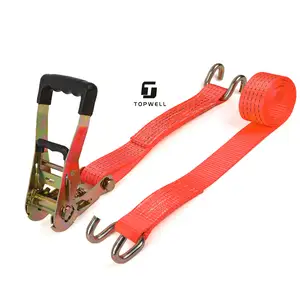 2 "Claw U Hook Cargo Belt Thắt Chặt Dây Đeo Ratchet Dây Đeo Claw U Hook