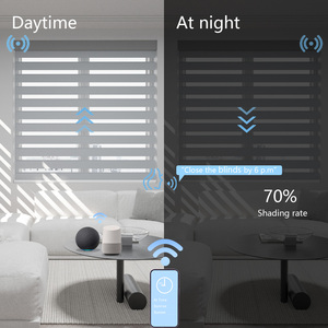 Thông minh cơ giới <span class=keywords><strong>Zebra</strong></span> Shades rèm động cơ vấn đề ZigBee điều khiển thông minh hai lớp ngày và đêm bóng râm cơ giới <span class=keywords><strong>Zebra</strong></span> rèm - Product Image 2