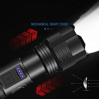 Usine fiable vente en gros bon prix haute puissance lumineux EDC Zoomable lampe de poche tactique Rechargeable XHP50 lampe torche