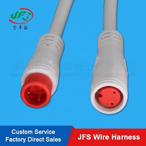 Водонепроницаемый 2-контактный разъем JFS Higo M F с медным сердечником, 220В, 1м, кабель-жгут для мотоцикла/электровелосипеда, ПВХ - Product Image 3