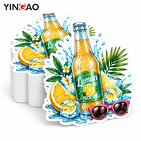 Autocollants PVC personnalisés pour fête estivale, résistants aux intempéries, découpés, pour planche de surf, autocollant adhésif pour l'été