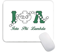 Tapis de souris rectangulaire personnalisé avec impression de perles, tapis de bureau antidérapant en caoutchouc pour le bureau, tapis de souris avec lettres grecques pour la sororité