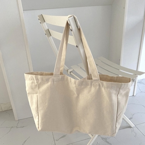Eco Green Wieder verwendbare Einkaufstasche aus Baumwoll-Canvas Benutzer definiertes Logo Multi-Fächer mit mehreren Taschen für den Markt gebrauch - Product Image 6