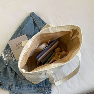 Free Sample wholesale custom Eco friendly with logo sgrocery <b>bag</b> reusable <b>corduroy</b> recycling foldable shopping <b>tote</b> <b>bags</b> - Product Image 5