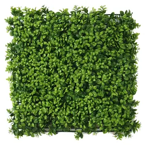 50*50cm Anti-UV Plastic Hanging Artificial Plant Grass Wall For Wall Decoration Artificial Plant Wall Boxwood Panels