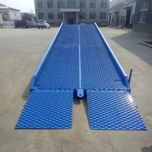 8Ton 10Ton 12Ton Portable hydraulic mobile container forklift loading dock ramp for trucks