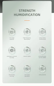 USB Cool Mist Humidifier 1.2L Water Tank Low Noise Mini Aromatherapy Diffuser for Home Office Hotel Car Use - Product Image 4