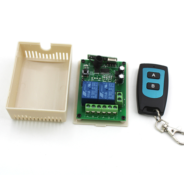 Two Channel Wireless Universal Learn Code 12V 433.92MHz/315Mhz RF Remote Control