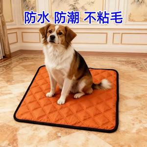 Alfombra rectangular para perros, de tela Oxford, algodón, impermeable, relleno de fibra de poliéster, lavable a mano, color sólido, cojín para asiento de perro - Product Image 5