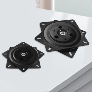 Roue pivotante universelle à demi-roulement à billes en acier pour mobilier, accessoire de canapé, armoire, table basse, support noir moderne - Product Image 4