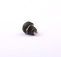 Interrupteur à bouton-poussoir Toowei 12 mm 2A 250V IP67 à deux broches momentané pour moto