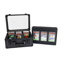 Boîte de rangement en aluminium à 4 rangées pour cartes gradées BGS SGC, étui de rangement pour cartes sportives gradées
