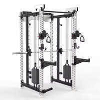YG FITNESS YG-A006 Máquina Smith de Alta Calidad con Rack para Sentadillas, Cruce de Cables y Press de Banca en una Sola Estación para Gimnasio