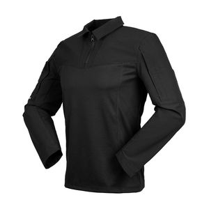 Tronyond kaus taktis pria, pakaian tempur taktis Pullover lengan panjang, Kaus katun taktis seragam keamanan - Product Image 3