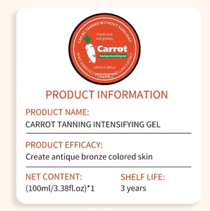 Loción bronceadora para toda la piel para adultos de etiqueta privada, aceite negro americano, gel intensificador de bronceado de zanahoria, gotas de bronceado oscuro SPF <span class=keywords><strong>15</strong></span> - Product Image 3