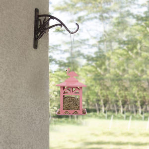 Mangeoire à oiseaux automatique en métal et plastique suspendue pour l'extérieur, nouvelle, transfrontalière, 1,0 kg, cour, jardin, fabricant chinois personnalisé - Product Image 6