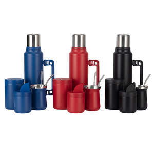 Juego de <span class=keywords><strong>Mate</strong></span> de Acero Inoxidable 304 Más Vendido, Aislamiento Térmico de Doble Pared al Vacío, Aislamiento Térmico de 12 a 24 Horas, Ecológico - Product Image 1