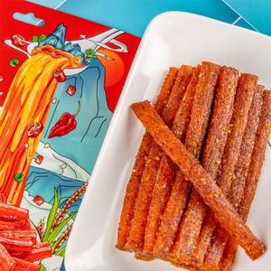 Халяльные закуски Latiao пряный ломтик La Tiao чили хлопья пряные полоски естественно соленый ароматный китайский специальный Повседневный закуска - Product Image 4