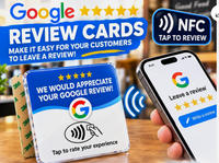 Panneau de table intelligent personnalisable en acrylique PVC avec NFC et code QR, compatible Apple et Android, pour avis Google et réseaux sociaux clients