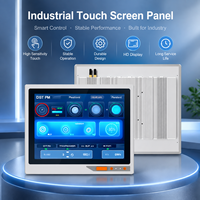 PC Panel Sentuh Tahan Air IP65 10.4 12.1 15 17 19 21.5 Inci Layar Sentuh Android / X86 / Linux Tanpa Kipas untuk Industri, Pemasangan di Dinding