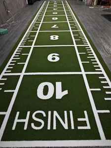 Revêtement de sol sportif synthétique PE PP durable de 25mm de hauteur Gazon artificiel Équipement de fitness Revêtement de sol sportif pour salle de sport - Product Image 3