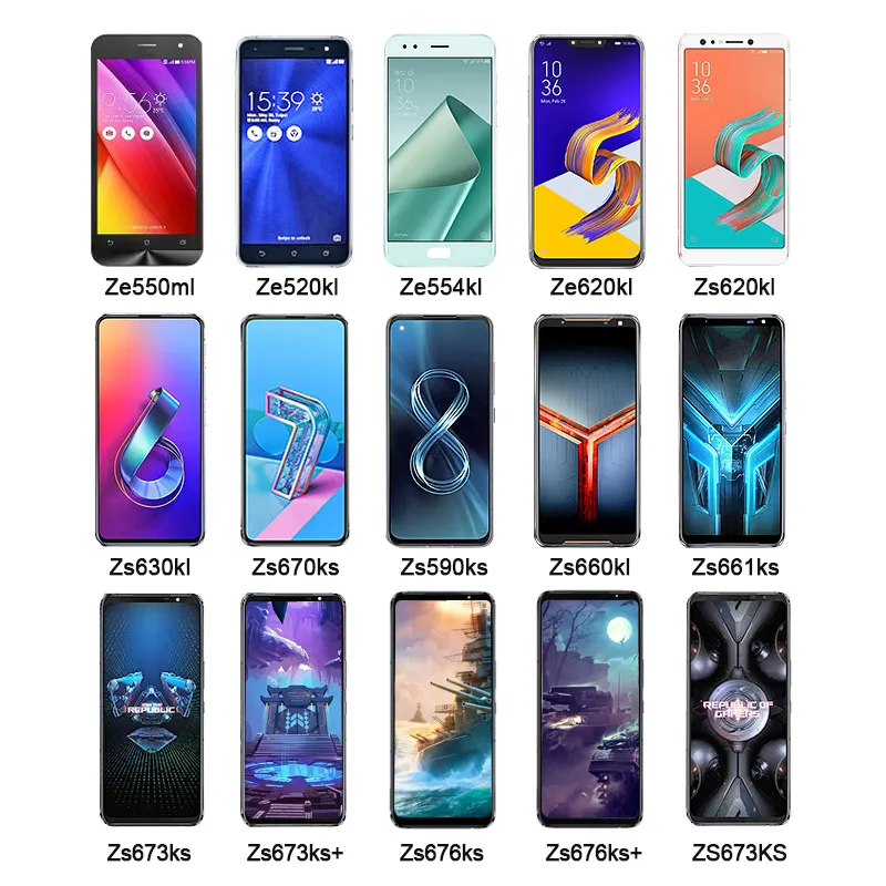 Ecran amoled pour asus rog phone 2 3 6 tela ecran lcd original zenfone 3 5 8 deluxe zs570kl ze552kl ecran tactile avec cadre