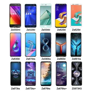 Ekran amoled for asus rog phone 2 3 6 tela original lcd display zenfone 3 5 8 deluxe zs570kl ze552kl touch screen with frame