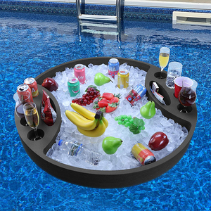 Soporte para bebidas de fiesta, refresco, mesa, comida, barras de desayuno, piscina, bebida, bandeja flotante para piscina - Product Image 1
