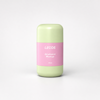 Flacon en plastique de 15 ml pour déodorant en stick, conteneur de crème, emballage personnalisé avec logo pour baume parfumé solide