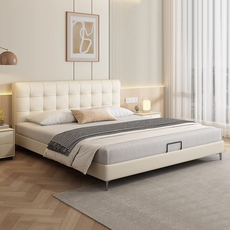 Frame structure - cream color wash-free cat claw cloth bed