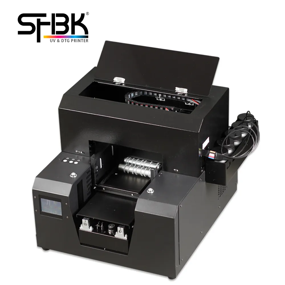 SHBK A4 Cylindrical UV Printer Model:A4-6PLUS Free Rotating Stand