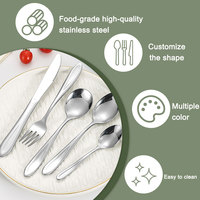 Ensemble de couverts de haute qualité pour restaurant, cuillères, fourchettes et couteaux en acier inoxydable, pour restaurant et fête