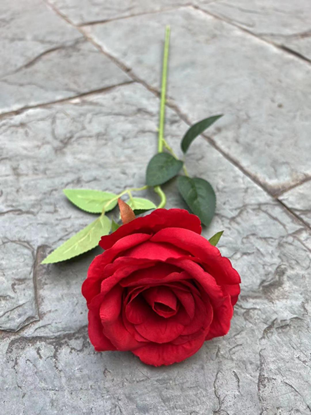 Une seule tête ruyi rose rouge