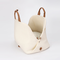 Sac de transport pour animaux de compagnie personnalisé, siège de voiture pour chien matelassé de luxe, sac de transport portable, coussin doux, lit pour chiot avec sangle réglable, OEM