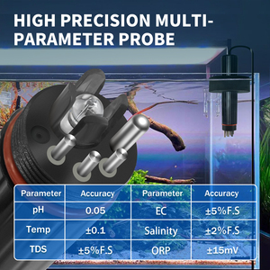 Xách tay thông minh 7-in-1 ABS-Shell không thấm nước Ph/ORP/Ec/Tds/SAL/SG/Temp nước Tester PH mét cho hồ bơi - Product Image 4