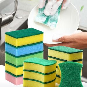 Sustainable Dishwashing Sponge Scouring <b>Pad</b> & Dish Cloth High Absorption Non-Slip Surface for Kitchen <b>Cleaning</b> Bowl Pot Wipe - Product Image 2