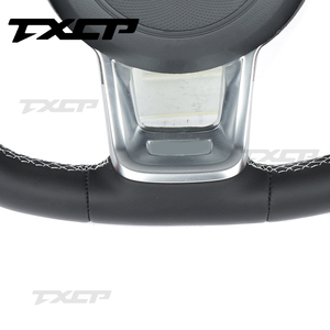 Ajuste para Volkswagen MK7 MK6 Golf7 Polo CC Jetta Tiguan GTI <span class=keywords><strong>R</strong></span> GTD GTS GTE GLI <span class=keywords><strong>R</strong></span>-<span class=keywords><strong>Line</strong></span> GOLF6 SCIROCCO volante de cuero completo - Product Image 5