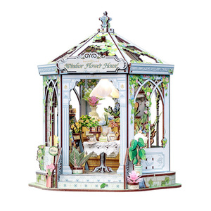 Casa de madera en miniatura CuteBee Windsor Flower House, kit de construcción de modelo de cabaña DIY para adultos y adolescentes - Product Image 1