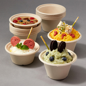 Phân Hủy Sinh Học Tùy Chỉnh In Logo 4Oz 6Oz 8Oz 12Oz 16Oz Dùng Một Lần Phim Hoạt Hình Trẻ Em <span class=keywords><strong>Ice</strong></span> <span class=keywords><strong>Cream</strong></span> Cốc Giấy <span class=keywords><strong>Container</strong></span> Có Nắp Đậy - Product Image 6