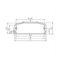 Boîtier en aluminium extrudé Boîtier d'instrument électronique en métal Boîtier de batterie Boîte de jonction