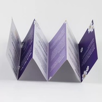 Brochure publicitaire pliable à trois volets avec impression couleur offset