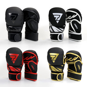 قفازات MMA للتدريب الاحترافي بوزن 12 أونصة و 7 أونصات من جلد البولي يوريثان للملاكمة وSparring - Product Image 5
