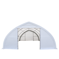 Abri à treillis simple 9x12m en acier galvanisé, toit robuste, imperméable, résistant aux UV et au vent, pour entrepôt extérieur et stockage de voitures